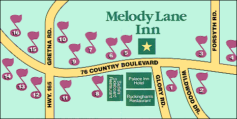 Melody Lane Inn Map